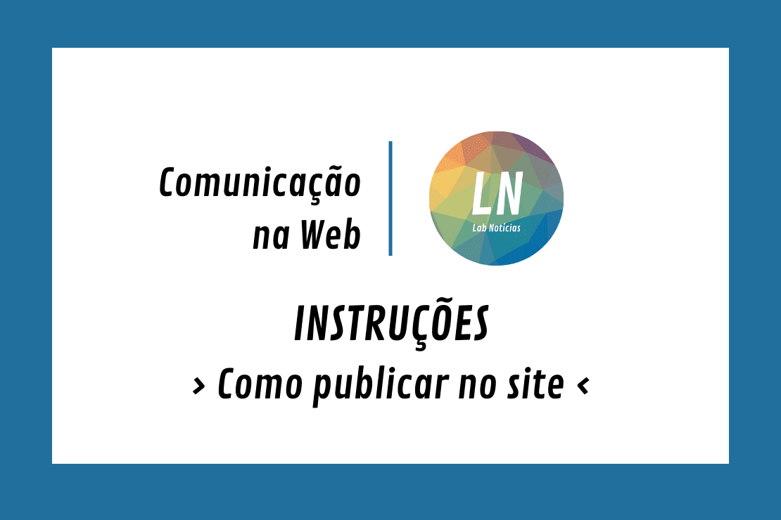 banner sobre como publicar no site para comunicação web