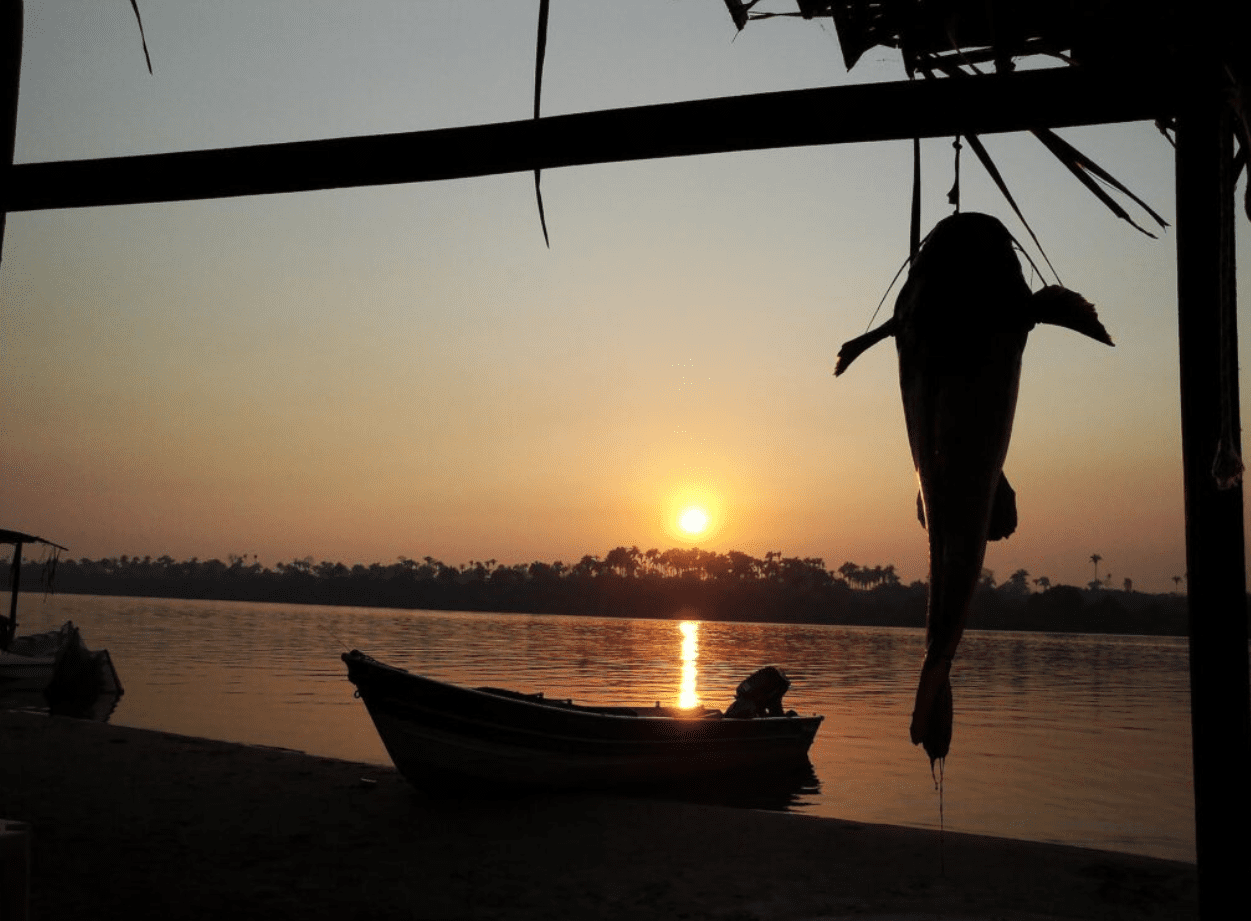 por do sol no Rio Araguaia