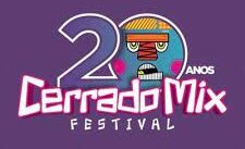 Logo Cerrado Mix Festival 20 anos com fundo roxo