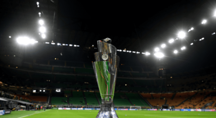 Fotografia mostra imagem de taça de competição de futebol