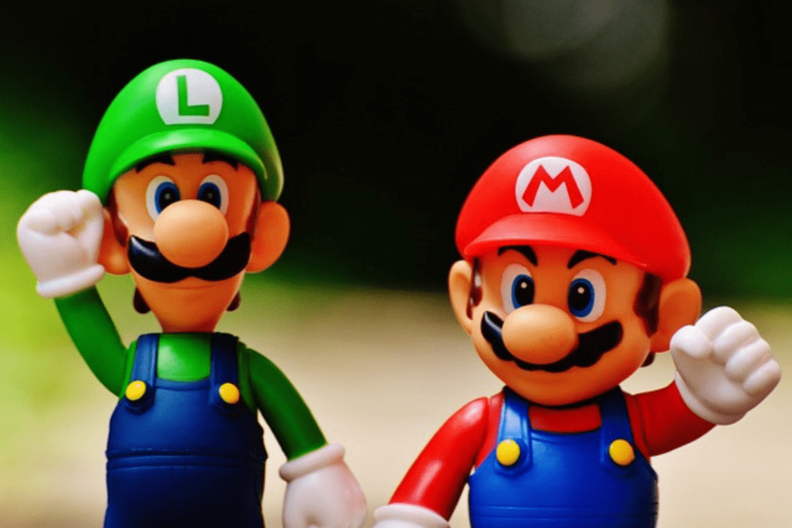 Imagem dos personagens Mario e Luigi