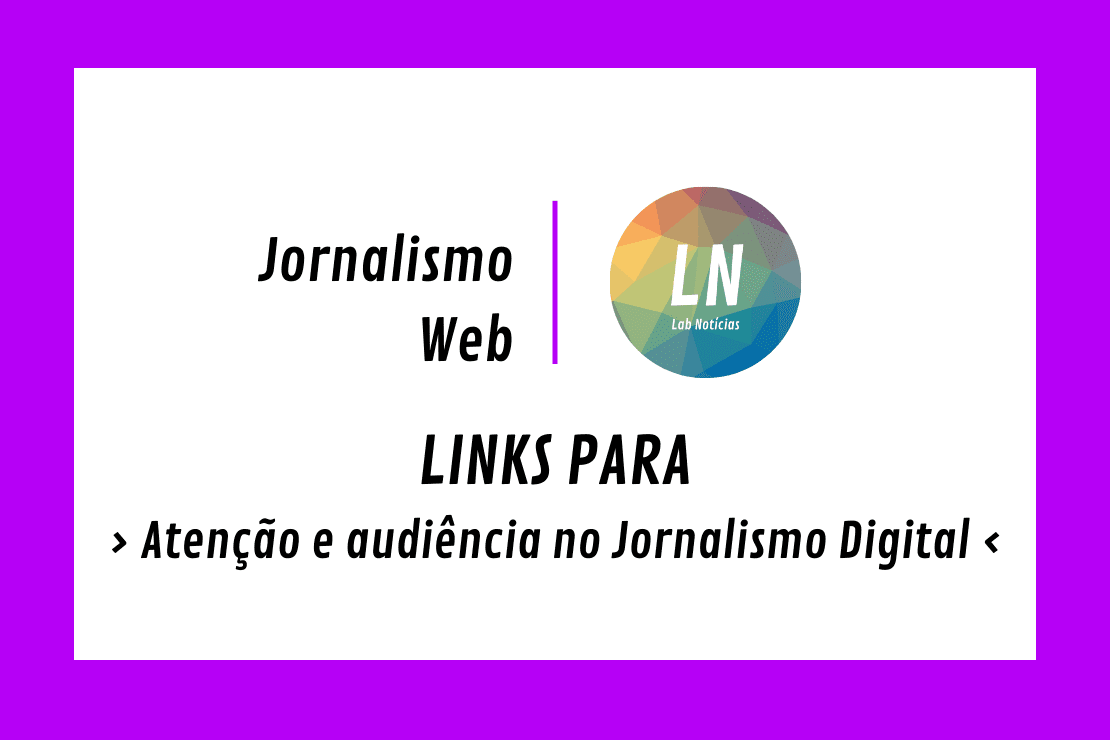 Banner mostra informações de aula de Webjornalismo: Atenção e audiência no jornalismo digital