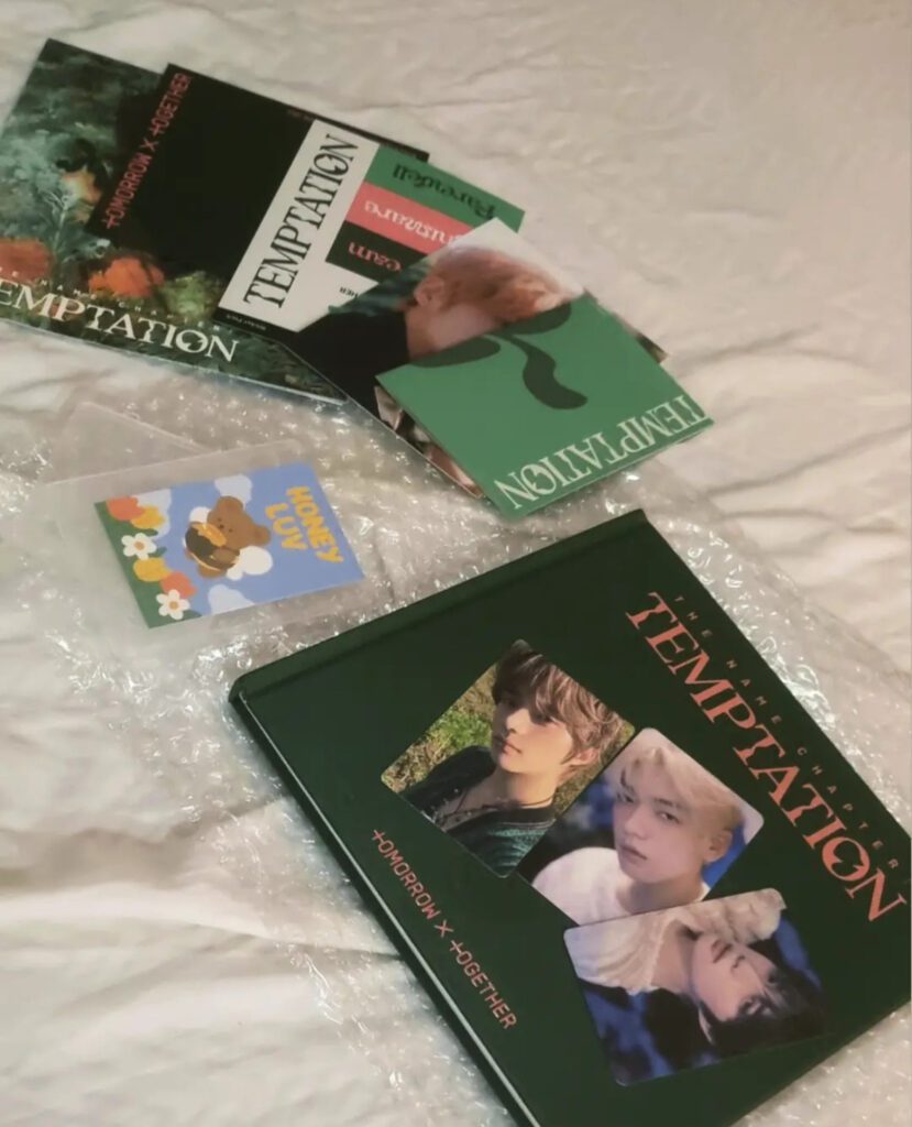 Linda Almeida compartilha álbum do grupo sul-coreano TXT nas redes sociais