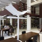 Foto do interior da Biblioteca Mario de Andrade.