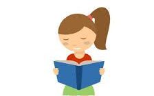 Foto de menina lendo um livro